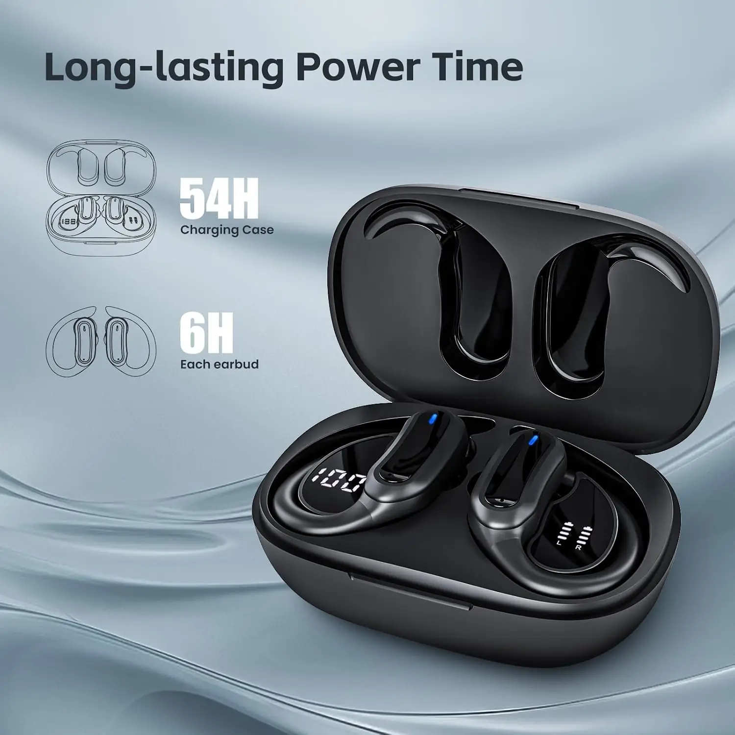 TRAUSI Wireless Bluetooth 5.4 Headphones