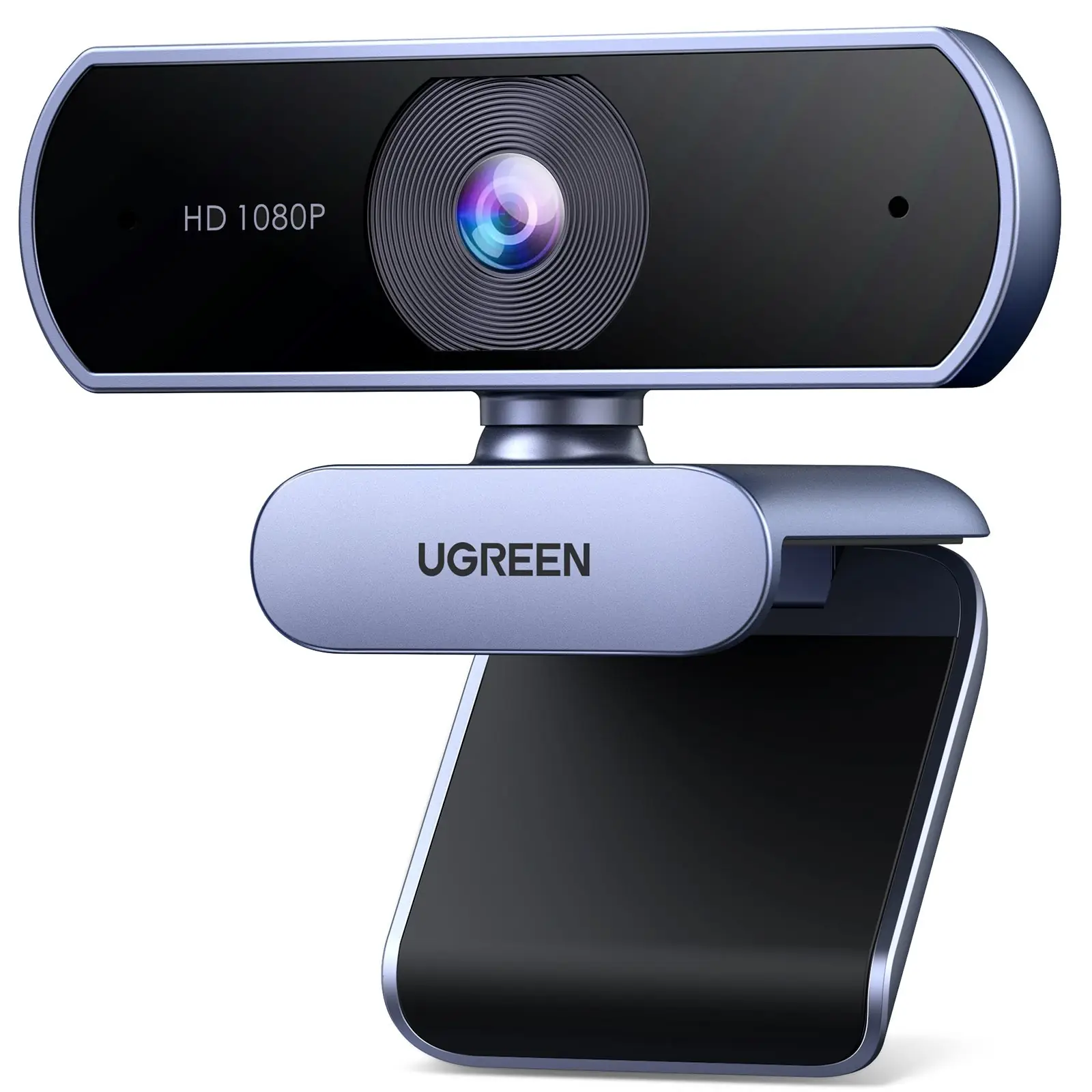 UGREEN 1080P 30FPS Webcam, dual noise-canceling mics, 85° FOV