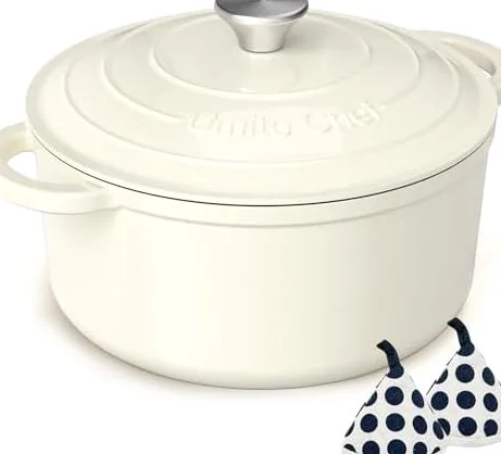 Umite Chef 5QT Enameled Cast Iron Dutch Oven Pot with Lid