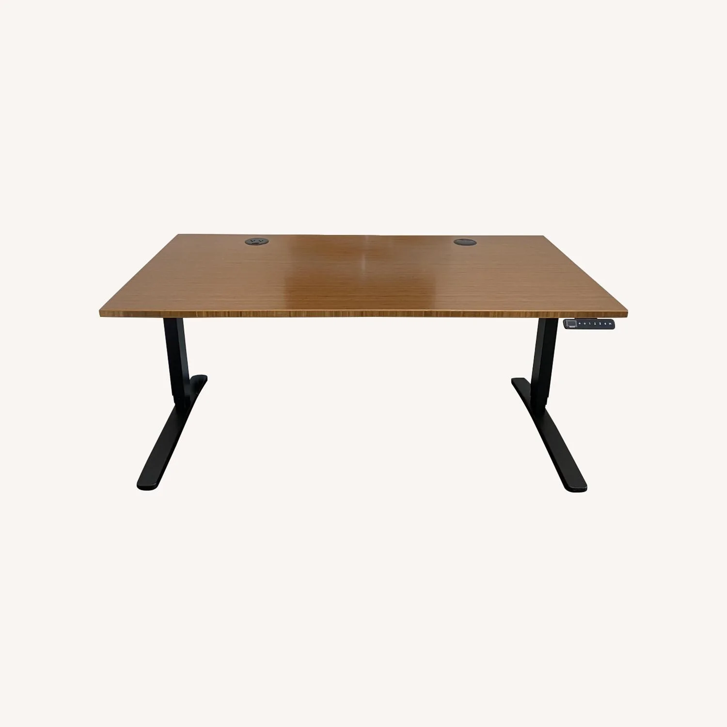 UPLIFT DESK Dark Bamboo (48 x 30 inch) Standing Desk 2-Leg V2