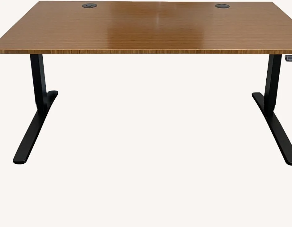 UPLIFT DESK Dark Bamboo (48 x 30 inch) Standing Desk 2-Leg V2