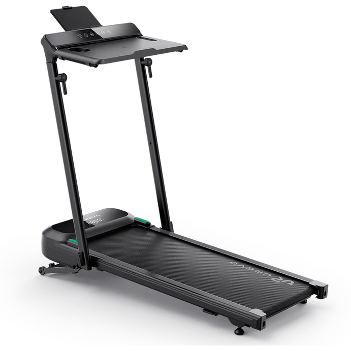 UREVO Foldable Treadmill with Adjustable Laptop
