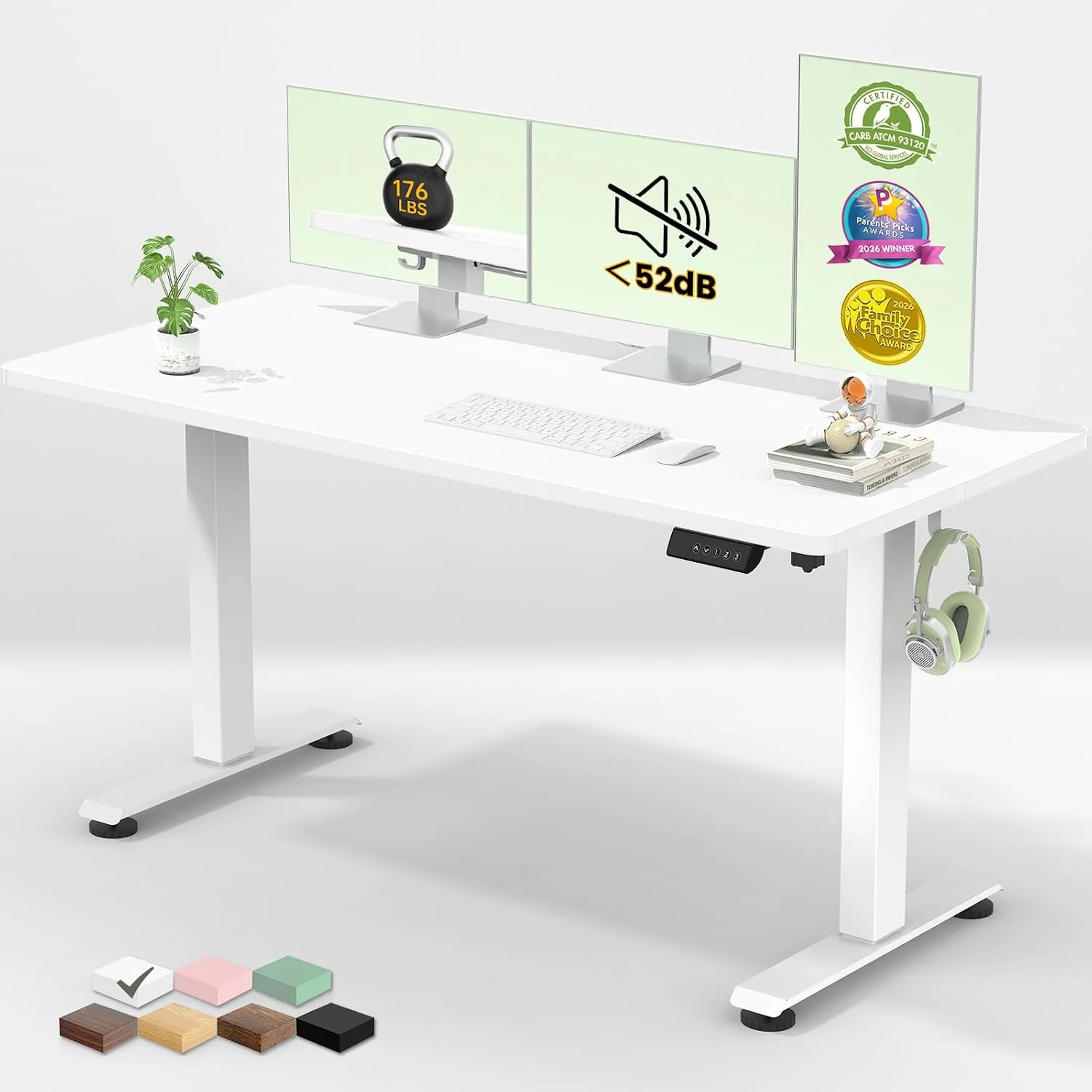 Veken 55 Inch Large Electric Standing Desk