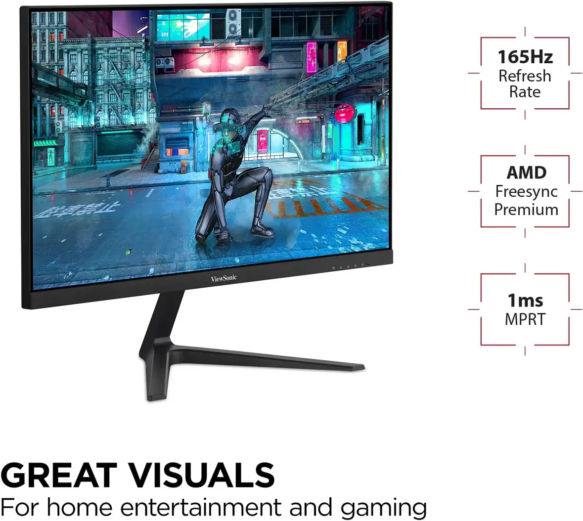 ViewSonic VX2718-P-MHD 27 Inch 1080p 1ms 165Hz Gaming Monitor