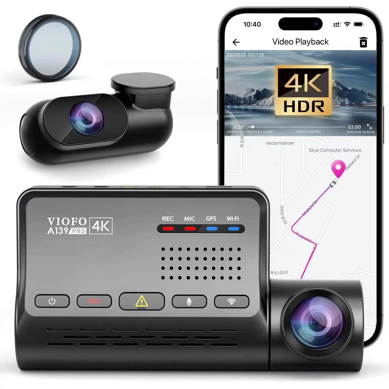 VIOFO A139 Pro 2CH Dash Cam
