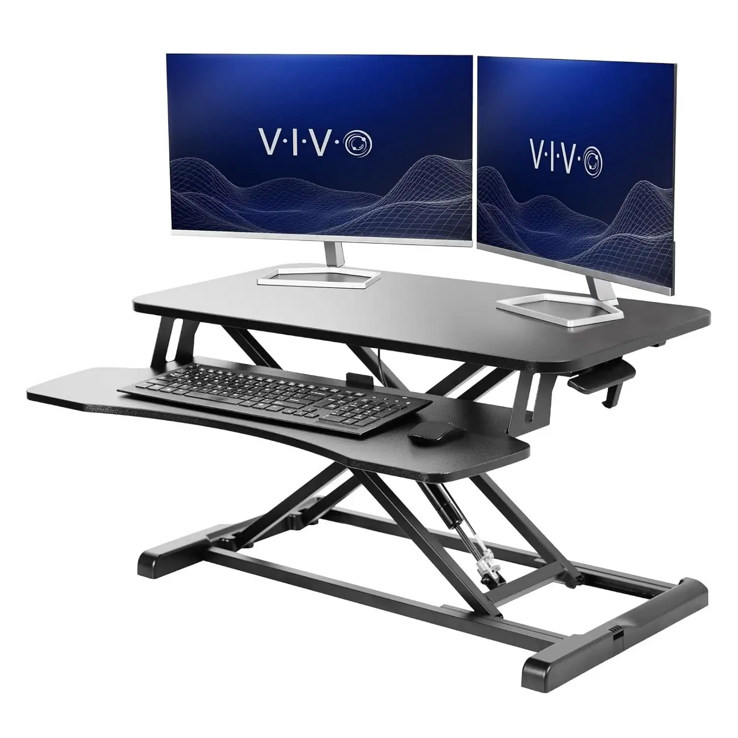 VIVO Black 32 in Standing Desk Converter