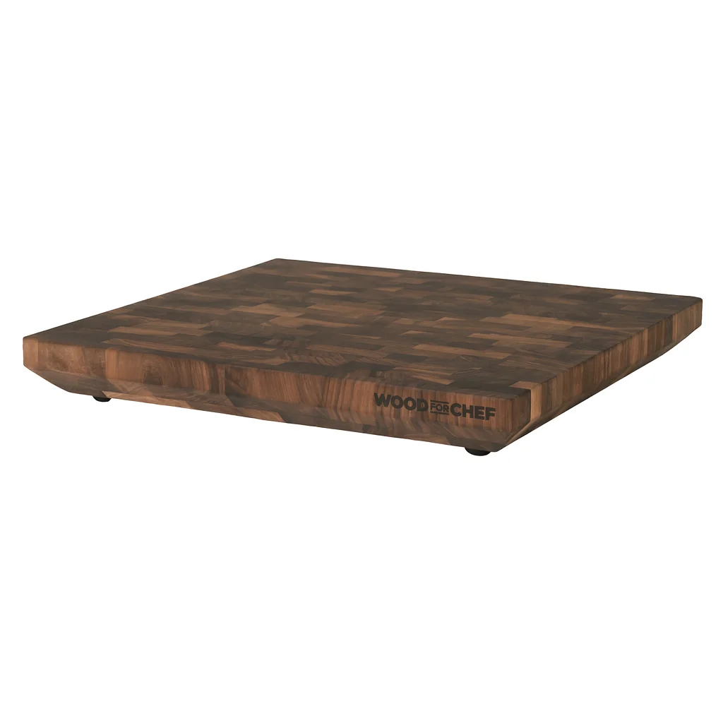 WoodForChef Heritage Walnut End Grain Cutting Board 18x16