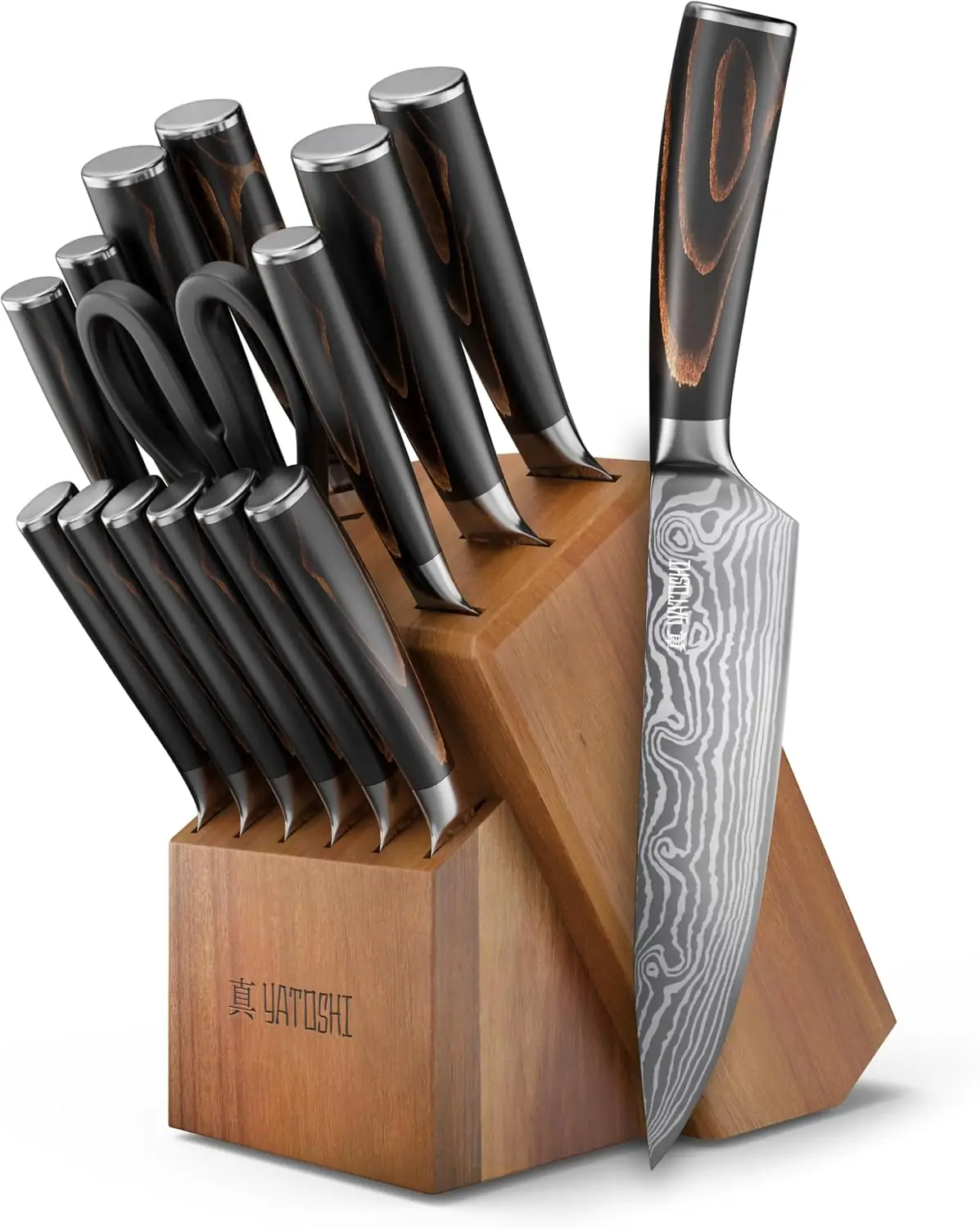 Yatoshi Professional Kitchen Knife Block Set
